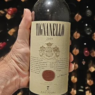 This super Tuscan wine pairs well with the food here