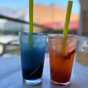 Blue Lemonade and Strawberry Lemonade