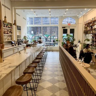 the interior of a restaurant