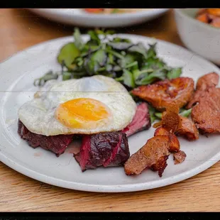 a plate of food on a table