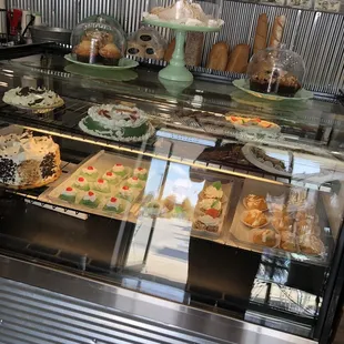 a variety of baked goods