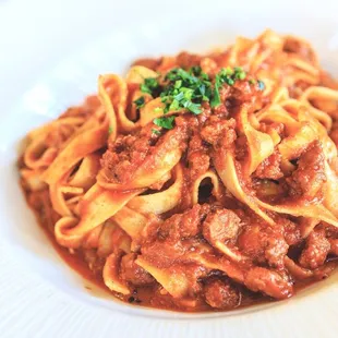 Tagliatelle Bolognese.