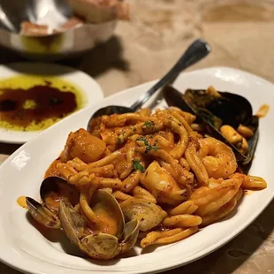 Linguine Mare Chiaro subbed w/ Casarecce Pasta