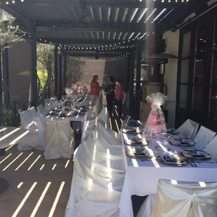 Patio available for private parties