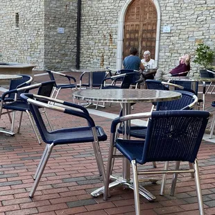 Part of the piazza/dining area