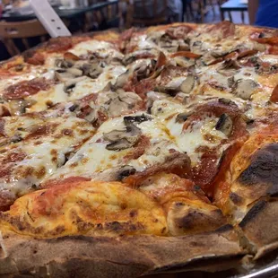 Large Pepperoni and mushrooms