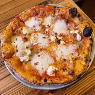 &quot;Quad&quot; with mozzarella, ricotta, fontina, and Gorgonzola