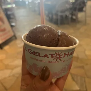 Dark Chocolate Gelato.