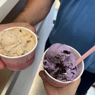 I&apos;ve cookie and cream and peanut butter chocolate chip