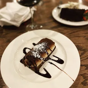 a dessert on a plate