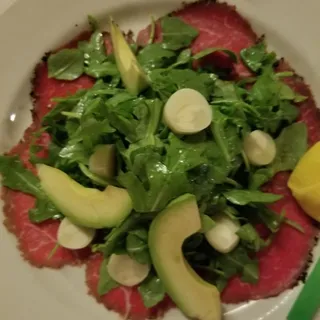 Carpaccio con Avocado e Palmito