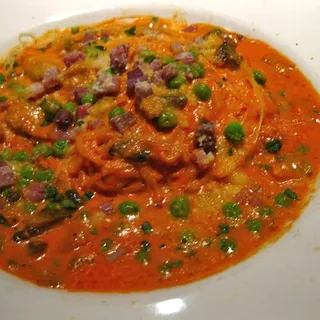 Capellini Piselli e Prosciutto