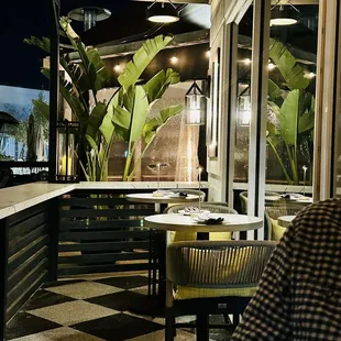 Patio high top seating