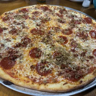 All meat large pizza