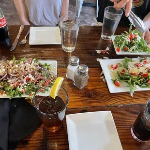 The salads were DELICIOUS