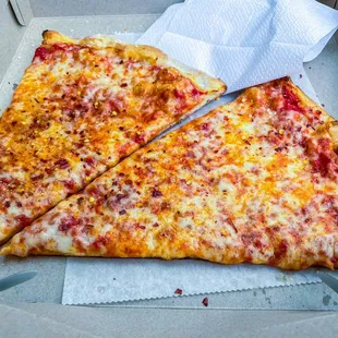 Plain cheese slices. $3/slice