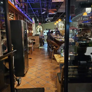 people sitting at tables