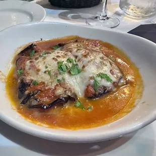 Eggplant appetizer - very much like an eggplant lasagna. Delish!!