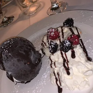 Chocolate bomb dessert