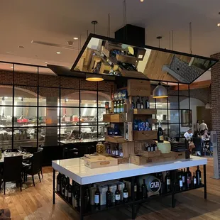 the interior of a restaurant