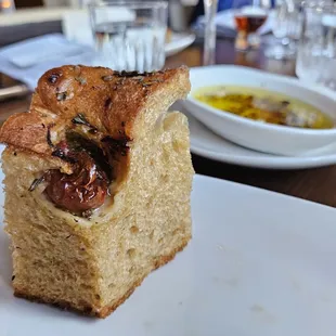 Seasonal foccacia with cranberries