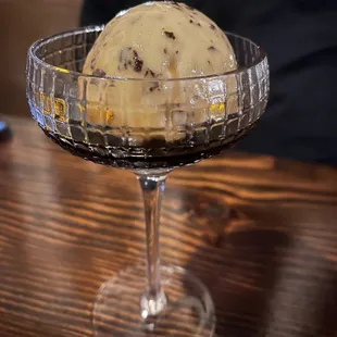 Nocino - chocolate chip mint with a chocolate liqueur