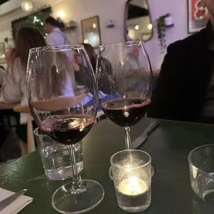 Sampling yummy red wine