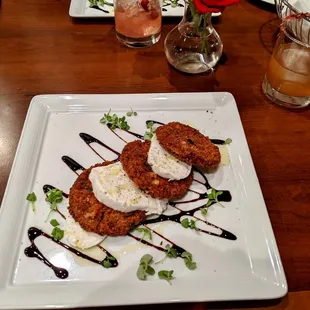 a plate of food on a table