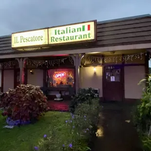 the front of a restaurant