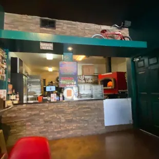 the interior of a restaurant