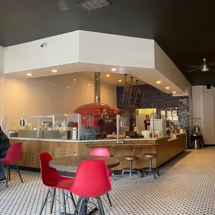 Il Pizzaiolo on the rare occasion when you get there before the crowds mess up the view of how great this place is.