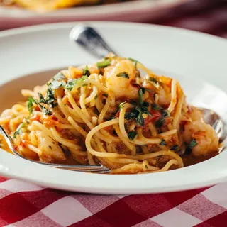 Spicy Scampi Spaghetti