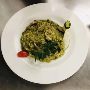 Green Parsley Risotto