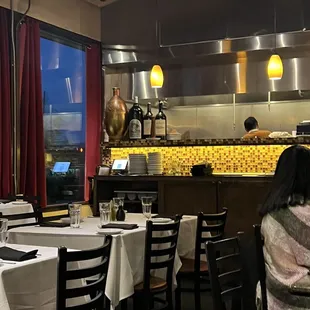 The kitchen from where we sat