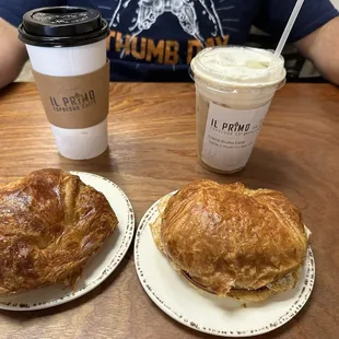 Breakfast Sandwich Cafe Breve