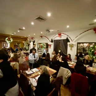 Inside the main dining room