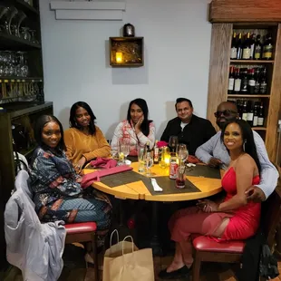 Happy customers! A huge THANK YOU to the owner and staff for the delicious food and great hospitality!