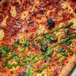 Half Diavolo/Half Green Pie | Instagram: @telephonesmoothie