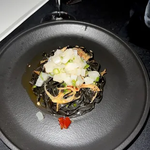 a plate of food on a table