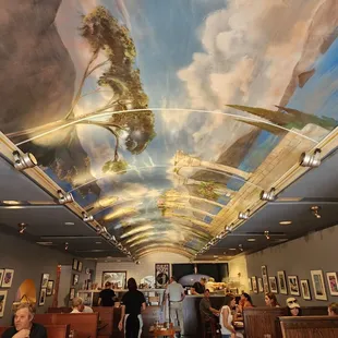 the interior of a restaurant