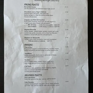 Menus