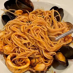 Seafood pasta
