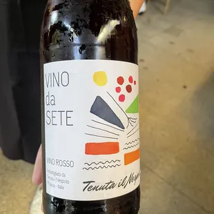 Wine pairing for Gnocchi al Funghi.