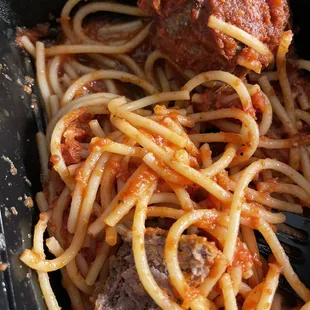 Spaghetti &amp; Meatballs takeout 3/5