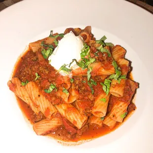 Rigatoni Bolognese