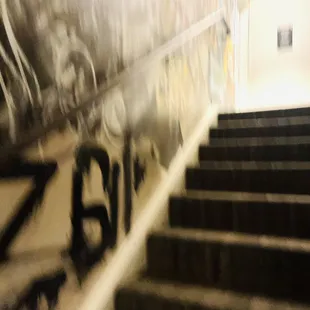 Blur Lines: ( Heading Upstairs From  Hotel Kimpton's Restroom That This Restaurant Doesn't Have)