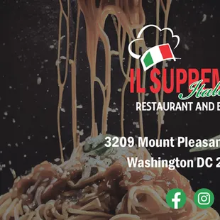 spaghetti being drizzled over a plate