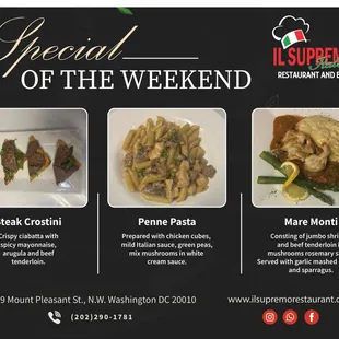 Special of the weekend May 17 to May 19