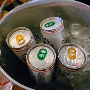 Bucket of hard seltzers