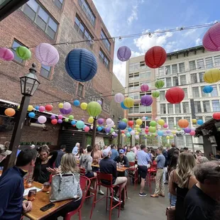 Hanging Lantern pop up bar.